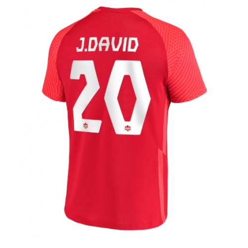 Moški Nogometni dresi Kanada Jonathan David #20 Domači SP 2022 Kratek Rokav